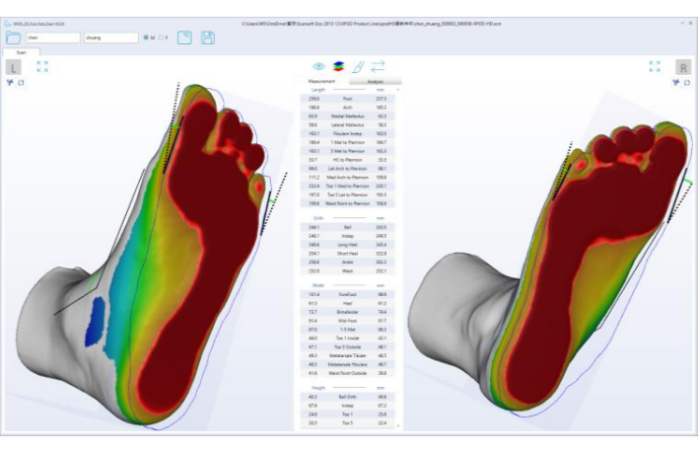 3D scanner voor hele voet 17cm - Afbeelding 4
